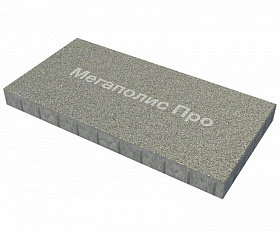 Тротуарная плита Фабрика Готика 1000x500x80 мм Сильвер 10