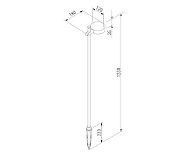 Уличный светильник Elektrostandard Feature 35172/F черный