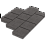 Тротуарная плитка Stellard Мозаика 60 мм Дымчатый кварц