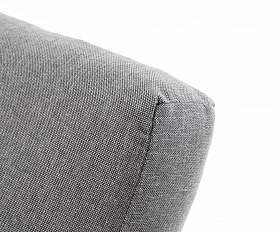 Париж модуль диванный алюминиевый угловой, цвет серый