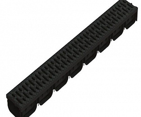 Лоток водоотводный Standartpark ЛВ-10.14.07-ПП пластиковый с решеткой пластиковой кл.А (комплект)