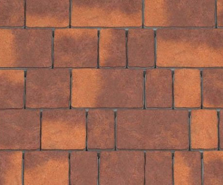 Тротуарная плитка Каменный Век Старый город ColorMix 60 мм. Коричнево-оранжевый