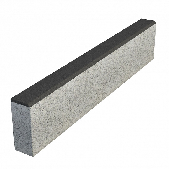 Бордюр тротуарный Выбор БР 100х20х8 Стандарт Черный фото 1