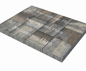 Тротуарные плиты Выбор Квадрум В.1.К.10 300х300х100 мм Листопад Гранит Старый замок