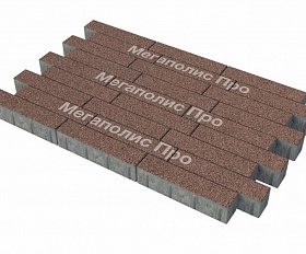 Тротуарная плитка Фабрика Готика Ригель 360х80х80 мм Сильвер 7