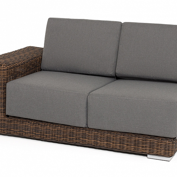 Капри модуль диванный правый с подушками, цвет коричневый фото 1