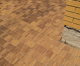 Тротуарная плитка Проспект 7.Ф.4 Arbet 40 мм ColorMix Янтарь