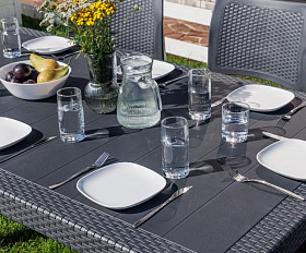 Обеденный комплект July L Royal Family из пластика, цвет графит