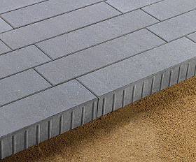 Тротуарная плитка 342 Механический завод Ригель трио 80 мм Серый