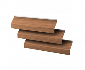 Ламель жалюзи Металлопрофиль Blackout PrintArt LightWalNut (светлый орех)