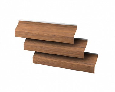 Ламель жалюзи Металлопрофиль Blackout PrintArt LightWalNut (светлый орех)