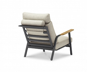 Комплект лаунж мебели Malmo Brafritid с 2-х местным диваном, антрацит/светло-серый, алюминий