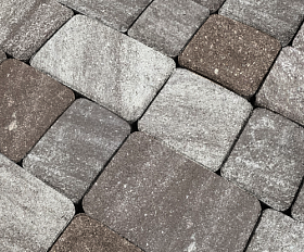 Тротуарная плитка Нобетек Новая Классика 1НКЛ5Ф Колормикс №25 Шоколад