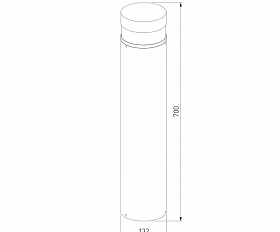 Уличный светильник Elektrostandard IP54 1532 TECHNO LED серый