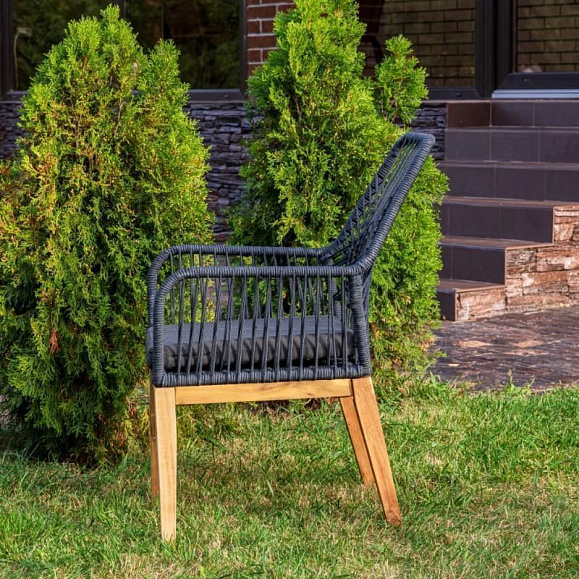 Обеденное кресло Chloe Royal Family из дерева, цвет серый фото 2