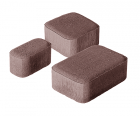 Тротуарная плитка Нобетек Новая Классика 1нКЛ5ф Красно-коричневая