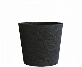 Кашпо Concretika Crater D30 H24 Erosia Black