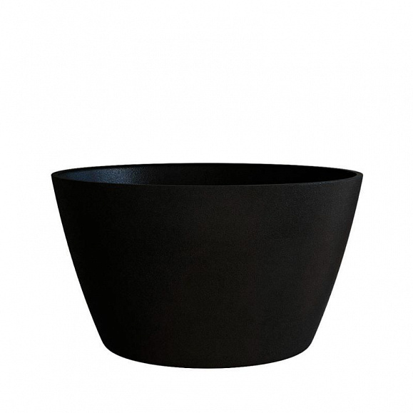 Кашпо Concretika Боул D52 H29 Неро фото 1
