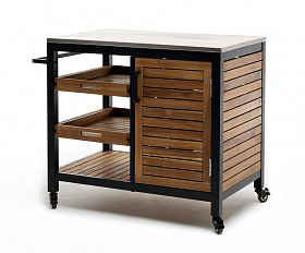 Стол сервировочный NOURD столешница нержавеющая сталь Joygarden