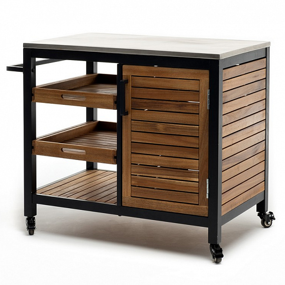 Стол сервировочный NOURD столешница нержавеющая сталь Joygarden фото 5