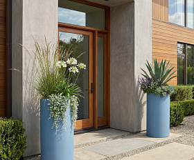 Кашпо Concretika Тюб Макси D40H60 Блю 5024