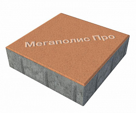 Тротуарные плиты Выбор Квадрат Б.1.К.6 300х300х60 мм Стандарт Оранжевый