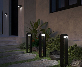 Уличный светильник Elektrostandard DORS F LED 35163/F черный