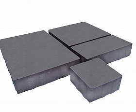 Тротуарная плитка Лидер 40 Новый Город 80 мм Серый