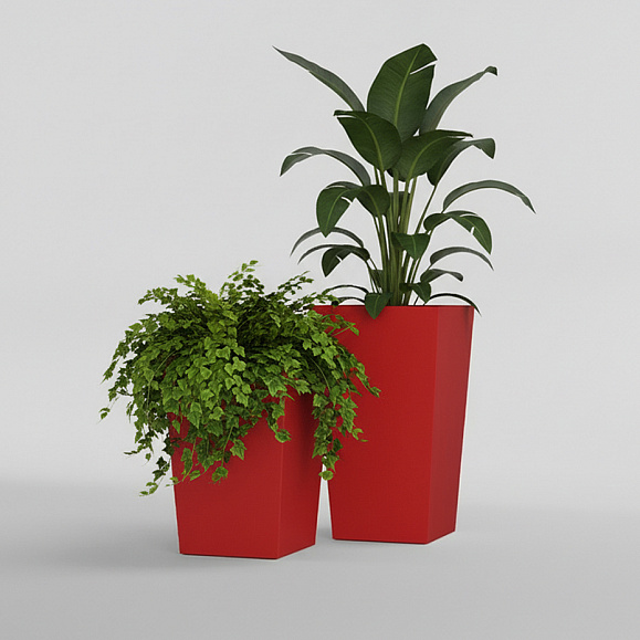 Кашпо Concretika Коник 40x40x70 Ред 3000 фото 5