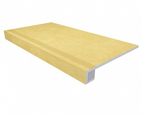 Комплект Керамогранитная ступень Estima SR04 33x120 см с бортиком + Подступенок 14,5х120 см