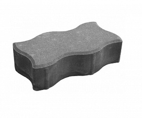 Волна Спецбетон 240х120х80 мм. 1Ф16.8 Серый