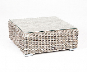 Лунго журнальный столик плетеный, цвет бежевый