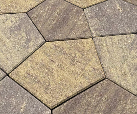 Тротуарная плитка Нобетек Квинта 3П8Ф Колормикс №24 Листопад