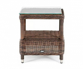Столик кофейный Форио 4SIS из искусственного ротанга, цвет коричневый