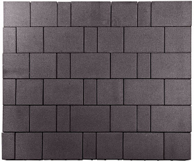 Тротуарная плитка Лидер 40 Провинция 60 мм Коричневый