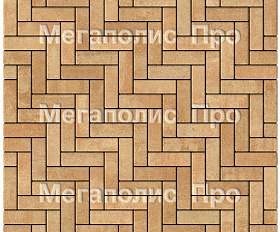 Тротуарная плитка Выбор Паркет Б.4.П.6 Листопад Сахара