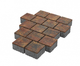 Тротуарная плитка Stellard Квадрат 150x150x80 мм Закат