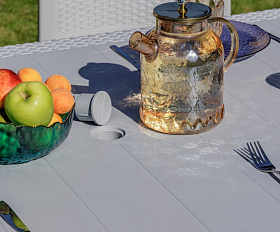 Обеденный комплект July M Royal Family из пластика, цвет светло-серый