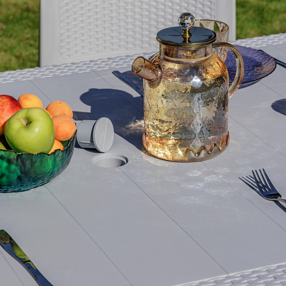 Обеденный комплект July M Royal Family из пластика, цвет светло-серый фото 7