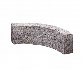 Радиусный бордюр гранитный 150x300 мм Камбулатовское месторождение