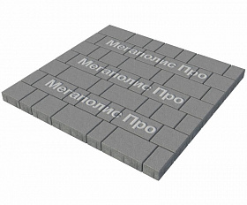 Тротуарная плитка Выбор Старый город А.1.Фсм.4 40 мм. Серый