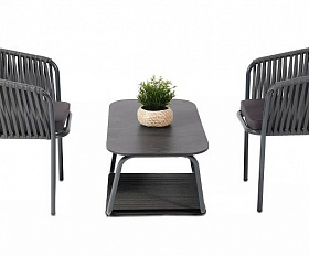 Кофейный набор Тулон 4SIS из роупа (веревки), цвет темный