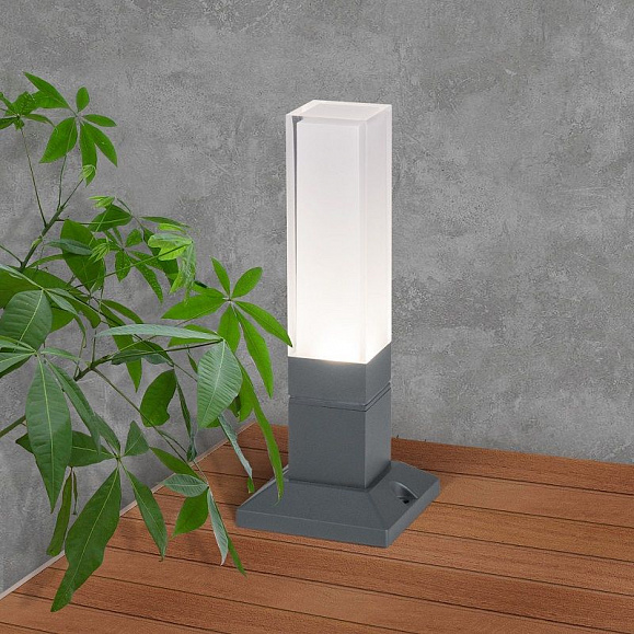 Уличный светильник Elektrostandard IP54 1536 TECHNO LED серый фото 3