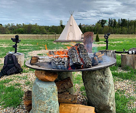 Костровая чаша чугунная Concretika Plato 100, толщина 12 мм