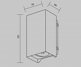 Настенный светильник (бра) Shell Maytoni O570WL-L10B3K цвет Черный
