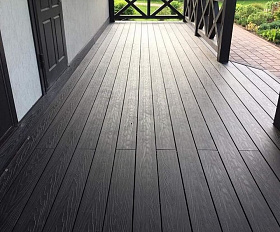 Террасная доска Экодэк Брайт Макс Кантри 3D, цвет Венге