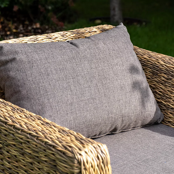 Лаунж-зона Капучино Сингл 4SIS из искусственного ротанга (гиацинт), цвет соломенный фото 6