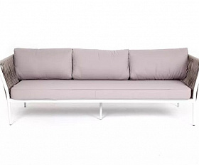 Диван трехместный Касабланка 4SIS из роупа (веревки), цвет бежевый