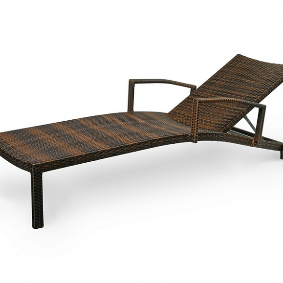 Плетеный шезлонг MILANO темно-коричневый Joygarden фото 6
