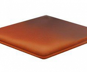 Клинкерная угловая ступень флорентинер Stroeher Keraplatte Terra 316 patrizierrot ofenbunt, 345x345x12 мм